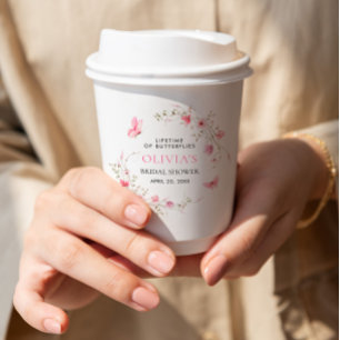 Lifetime of Butterflies Bridal Shower Paper Cups