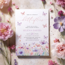 Lifetime of Butterflies Bridal Shower Wildflower