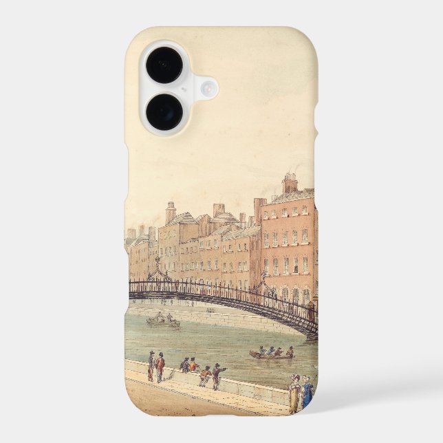 Liffey Bridge in Dublin by Samuel Frederick Brocas (Back)