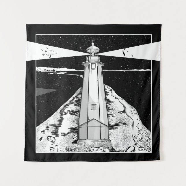 Lifhthouse Nelson New Zealand Tapestry (Front)