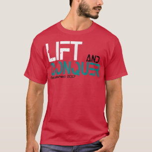 Lift and Conquer gym workout motivation graphic te T-Shirt