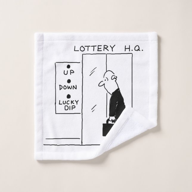 Lift Buttons at Lottery H.Q. Wash Cloth (Wash Cloth)