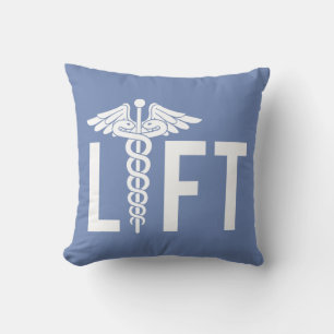 LIFT - Caduceus - Fitness Workout Inspirational Cushion