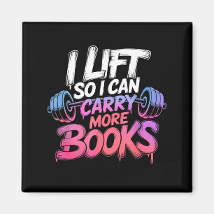 Lift can carry more books reading lovers reader magnet