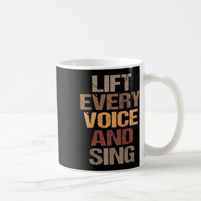 Lift Every Voice And Sing Juneteenth Black History Coffee Mug (Right)