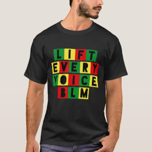 Lift Every Voice Black National Anthem Black Histo T-Shirt