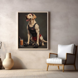 Lift, Fetch, Repeat: Gym Bro Goals Poster