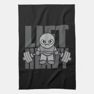 Lift Heavy - Anime Kawaii Workout Motivational Tea Towel