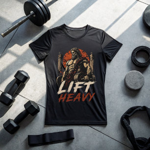 Lift Heavy Fitness Shirt Spartan Strength Gym