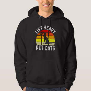 Lift Heavy Pet Cats Bodybuilding Weight Training G Hoodie