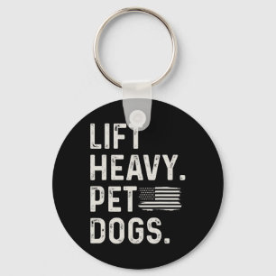 Lift Heavy Pet Dogs Weightlifting Bodybuilding Fit Key Ring