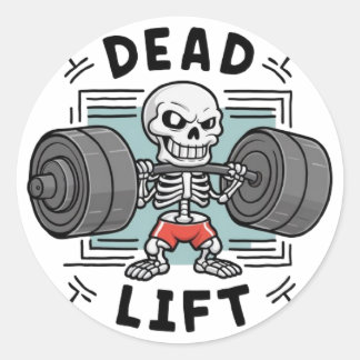 Lift Heavy, Reach Beyond Limits  Classic Round Sticker