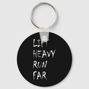 Lift Heavy Run Far Hybrid Sport Fitness Running Bo Key Ring