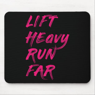 Lift Heavy Run Far Hybrid Sport Fitness Running Bo Mouse Mat