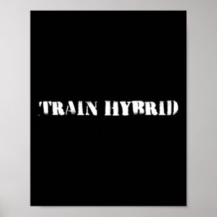 Lift Heavy Run Far Hybrid Sport Fitness Running Bo Poster