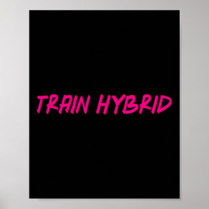 Lift Heavy Run Far Hybrid Sport Fitness Running Bo Poster