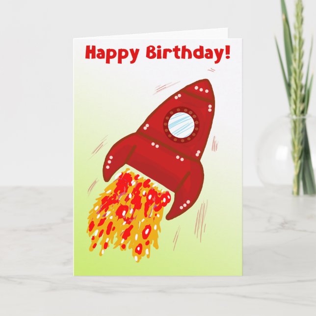 Lift Off Birthday Card! Card (Front)