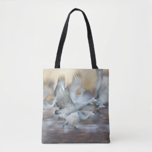 Lift off of Sandhill Cranes Tote Bag