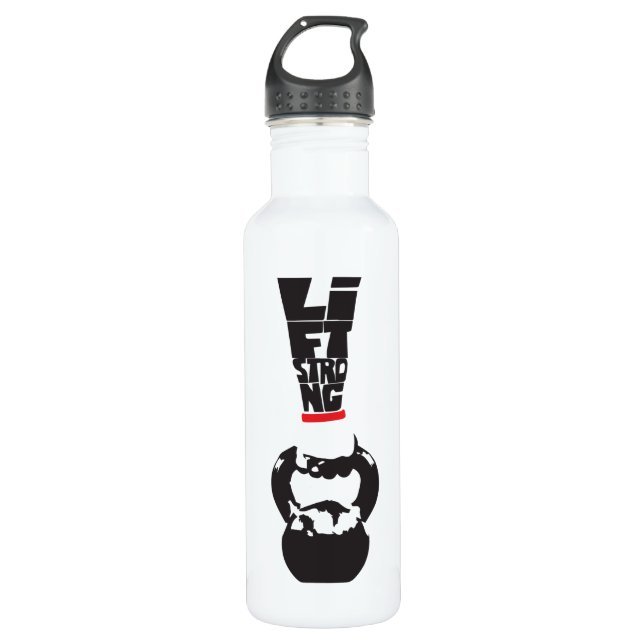 Lift Strong - Kettlebell 710 Ml Water Bottle (Front)