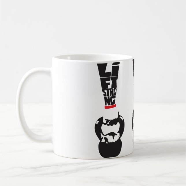 Lift Strong - Kettlebell Coffee Mug (Left)