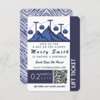 Lift Ticket Ski Invitation