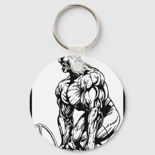 LIFT TIL' YOU PUKE BODYBUILDING LOGO KEY RING