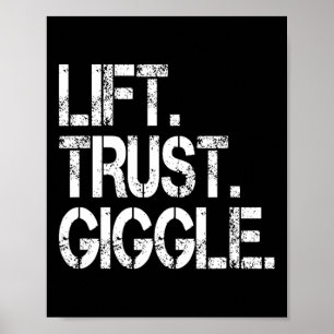Lift Trust Giggle Funny Acro Yoga Partner Acrotics Poster