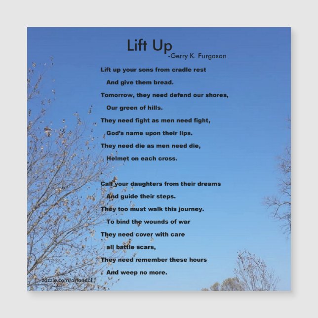 LIFT UP MAGNETIC CARD (Front)