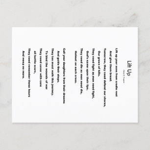 LIFT UP POSTCARD