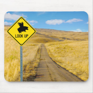 Lift Up Your Eyes For Pigs May Fly Mouse Mat
