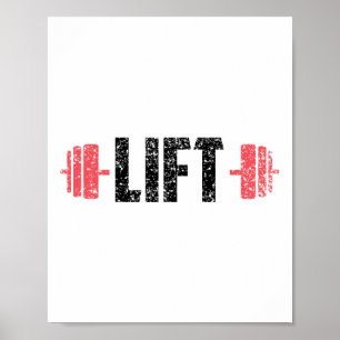 Lift Weightlifting Gym Lifting Workout  Poster