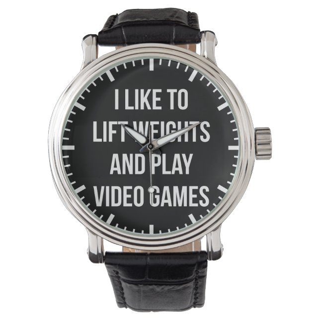 Lift Weights and Play Video Games - Gaming Workout Watch (Front)
