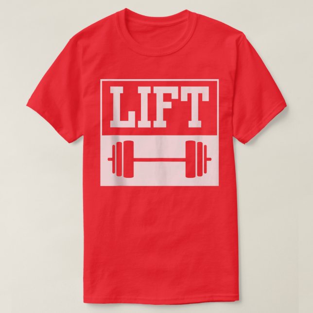 Lift Workout Lifting Weightlifting Gym Tank Top (Design Front)