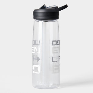 lifting bro Funny Gym Typography Water Bottle