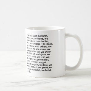 Lifting Fitness Workout Gym Motivation Coffee Mug