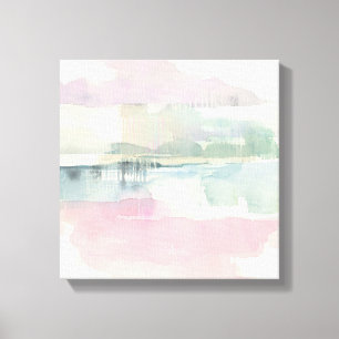 Lifting Fog In Soft Pastels Canvas Print