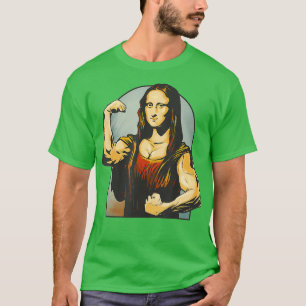 Lifting Mona Lisa  Fitness Bodybuilding  T-Shirt