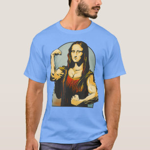 Lifting Mona Lisa  Fitness Bodybuilding  T-Shirt