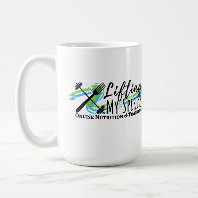 Lifting My Spirits Coffee Mug (Left)
