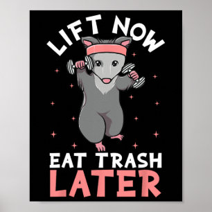 Lifting Opossum Funny Workout Gift Bodybuilding  Poster
