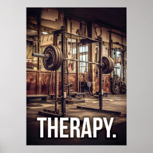 Lifting Therapy - Workout Gym Poster