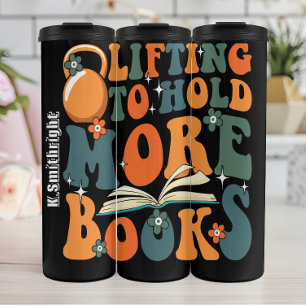 Lifting to Hold More Books Thermal Tumbler