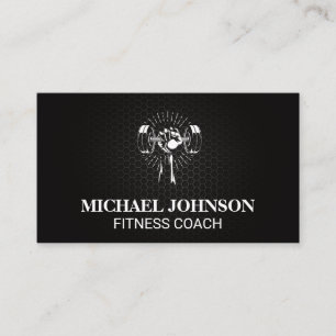 Lifting weight Fitness Business Card