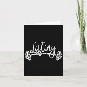 Lifting Workout Lift Gym Weightlifting 1  Card