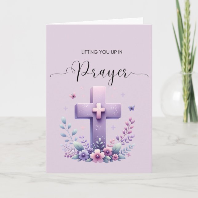 Lifting You Up in Prayer Card  (Front)