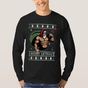 Liftmas Santa Fitness Classic Xmas Workout Christ T-Shirt