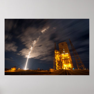 Liftoff of Cygnus Cargo Ship, on Mission to ISS Poster