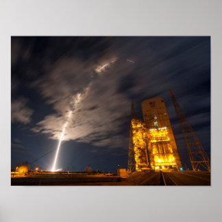Liftoff of Cygnus Cargo Ship, on Mission to ISS Poster
