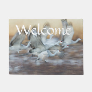 Liftoff of  Sandhill Cranes Doormat