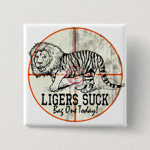 Liger Hunter by Mudge Studios 15 Cm Square Badge